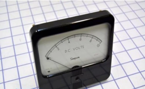 Medidores e medidores de panel eléctrico Simpson 07660, medidor de panel serie rectangular, Foto 1 de 1