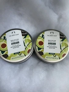 (2) The Body Shop AVOCADO Body Butter For Dry Skin Vegan (6.75 oz/ 200ml) NEW - Picture 1 of 4