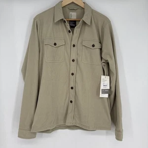 Giacca camicia uomo Aspen Vuori nuova in pile con bottoni.  Pera invernale. Medium - Foto 1 di 7