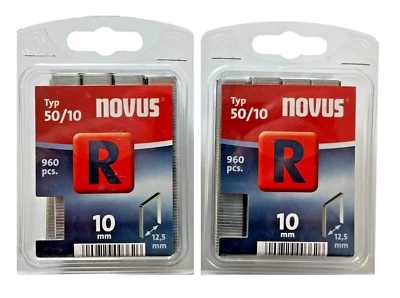 2x 960 Tackerklammern Novus Typ R 10mm 10 x 12,5 mm Heftklammern # 042-0467