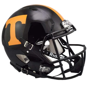 Tennessee Volunteers Dark Mode Black Speed Full Size Authentic Football Helmet - Picture 1 of 4