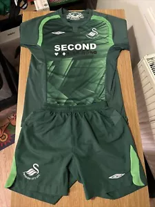 Swansea City Torwart Top & Shorts | Umbro | 2009/10 | Kinder Größe M - Bild 1 von 5