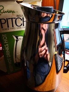 Vintage Riviera Insulated Chrome Pitcher 1QT, 4 oz #76505 - Picture 1 of 3