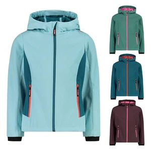 CMP Mädchen Softshelljacke Funktionsjacke Outdoorjacke mit Kapuze Fix Hood - Bild 1 von 13