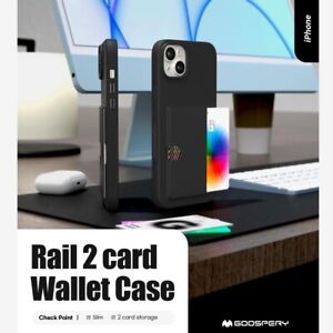 Mercury Goospery Rail 2 Card Case For iPhone 15/14/15 Pro/15 Pro Max