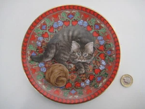 LESLEY ANNE IVORY LESLEY'S CATS COLLECTORS PLATE MEET MY KITTENS FEBRUARY RUSKIN - Picture 1 of 10
