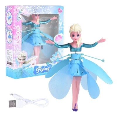 Flying Fairy Princess Dolls Magic Wing Infrared Induction Control Kids Toy Gifts - Image 1 of 4