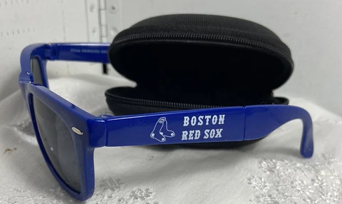 Boston Red Sox Carmax Promo MLB Baseball HTF Folding Sunglasses w case Cover