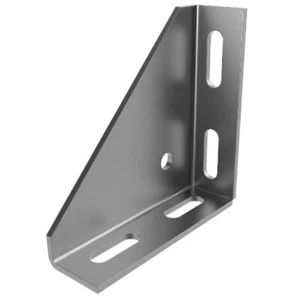 Winkel, 100x100x30mm, verstärkt, Stahl, verzinkt - Bild 1 von 3