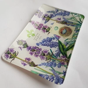 Lavendel Paris Glas Seifenschmuck Schmuckschale 15cm Michel Design Arbeit Französisch - Bild 1 von 11