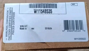 OEM NEU W11548535 Whirlpool Kühlschrank Einlassventil  - Bild 1 von 1