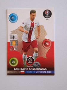 No. 255 Grzegorz Krychowiak Polska - Adrenalyn XL Road to Euro 2016 Panini