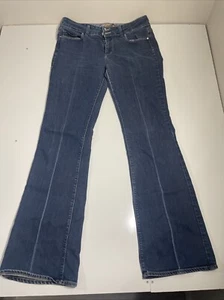 Paige Damen Jeans Gr. 31 Hidden Hills Boot Denim Doppelknopf Dunkelblau - Bild 1 von 16
