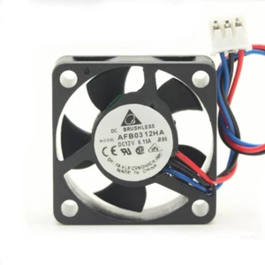 Delta AFB0312HA 3010 12V 0.15A 3Wire Silent Notebook CPU Cooler Cooling Fan - Picture 1 of 1
