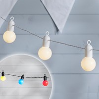 20 LED Multi Coloured or Warm White Indoor Outdoor Festoon Party Fairy Lights 