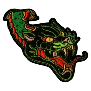 Parche Bordado Dragón Animal Salvaje Moda Motociclista Metal Rock Artes Marciales Asia - Imagen 1 de 1