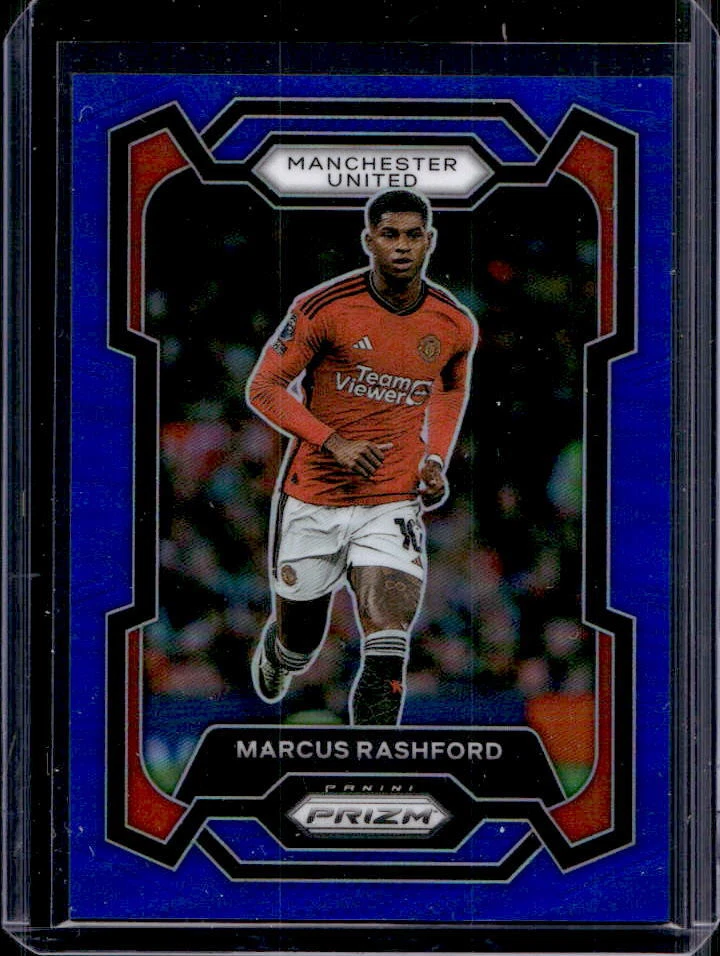 2023-24 Prizm Premier League Marcus Rashford Blue Prizm #152/299 #45 Manchester