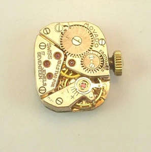 Movado LDS 17 Juwel mechanisches Uhrwerk - Teilereparatur - gute Balance - Bild 1 von 6