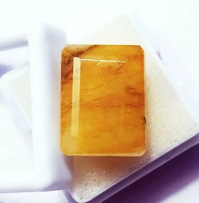 Natural Yellow Heliodor Loose Gemstone 22.55 Ct Certified With Free Gift - Image 1 of 4
