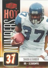 2006 Flair Showcase Football Hot Numbers #HN20 Shaun Alexander