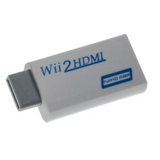 Adattatore convertitore bianco Nintendo Wii >> HDMI / 3,5mm Audio