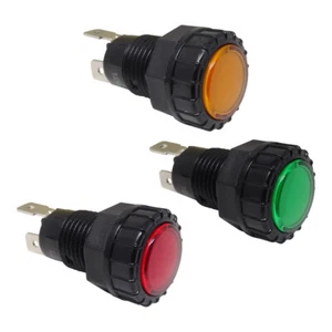 Indicador de advertencia de 12 V luces de tablero rojo ámbar amarillo batería de aceite para automóvil - Imagen 1 de 5