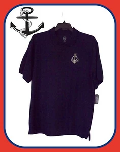 Polo uomo manica corta XL marina ancoraggio nautica personalizzata ricamata  - Foto 1 di 9