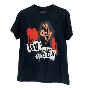 Avril Lavigne Love Sux Tour Reprint Black Crew Shirt Band Tee Medium - Picture 1 of 5
