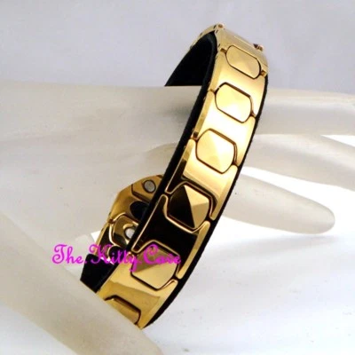 Magnetisch Wolfram 24K Vergoldet Arthritis Linderung Geometrisch Hexagon Armband - Bild 1 von 4