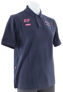 Rapha EF Education EasyPost Short Slv Logo Polo Shirt Men MEDIUM Navy Road Bike - Picture 1 of 4