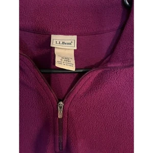 L.L. Bean Damen rosa Fleece 1/4 Reißverschluss Pullover. Größe M - Bild 1 von 4