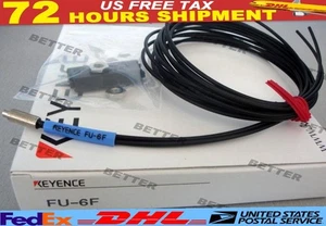 Keyence FU-6F Fiber Optic Sensor FU6F Fiber Amplifier Sensor Cable US Free TAX - Picture 1 of 1