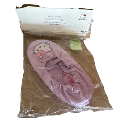 Hello Kitty Ballet Dance Slippers Purple Lilac H&M Dance Wear US 7 8 EU 24 25 - Image 1 of 4