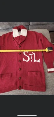 Mitchell And Ness St. Louis Cardinals Vintage Warmup Shawl Sweater  - Image 1 of 4
