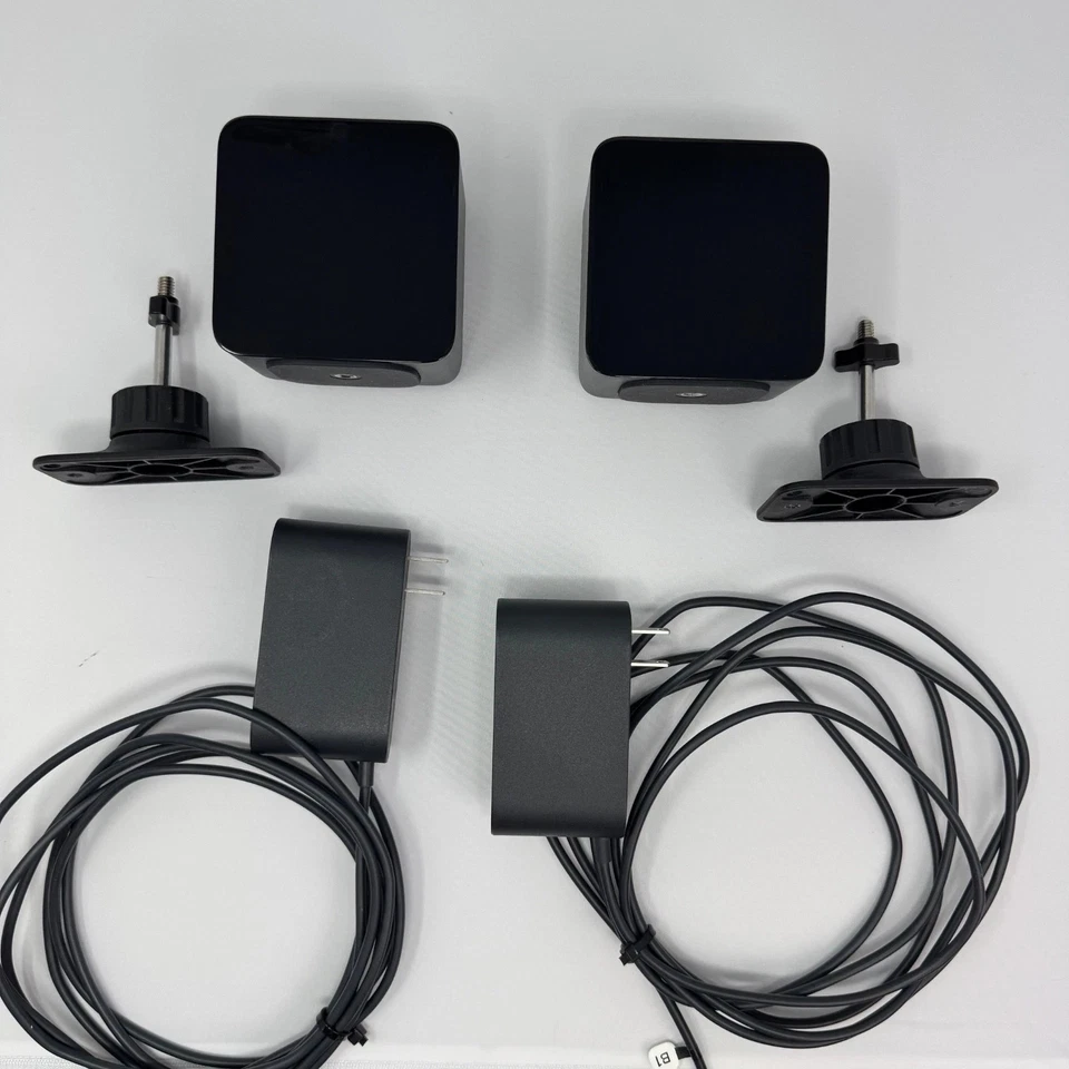 Pair HTC Vive VR Base Stations 1.0 w/Power Adapters & Mounts - Image 1 of 1