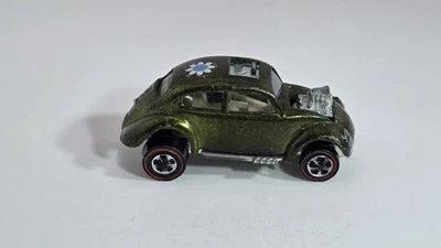 VOLKSWAGEN PERSONALIZADO Hot Wheels Redline oliva oscuro con interior blanco EE. UU. Foto 1 de 4