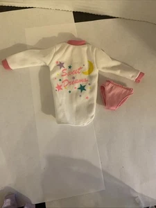 Vintage Barbie Clothes - SWEET DREAMS Fashion Pajamas Night Gown 2pc - Picture 1 of 5