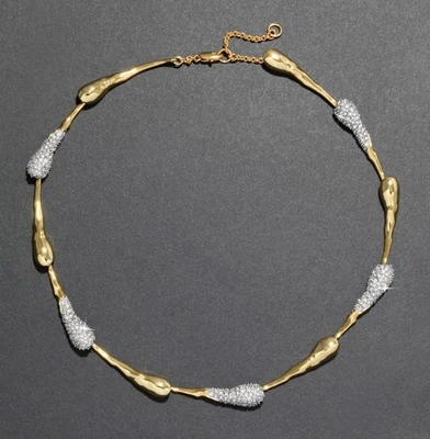 Authentic Alexis Bittar Solanales Crystal Teardrop Riviera Dewdrop Necklace  N10 - Image 1 of 4