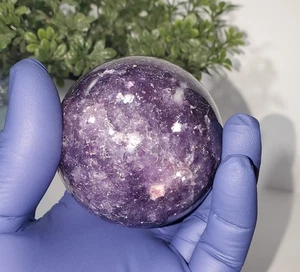 Lepidolite Mica Sphere ball Purple 324g ( 59.6mm) - Picture 1 of 21
