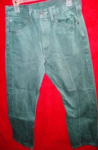 Levi Strauss Vintage Sage Green 501s Men's 30"W 28"L - Picture 1 of 2