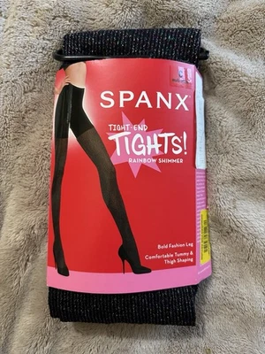 SPANX Tight End Tights Size C 150-180 Lb Color Black/Multi NIP MSRP $45 - Image 1 of 4