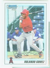 Rolando Gomez LA Angels 2010 Bowman Prospects Refractor
