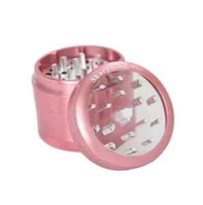 Molinillo de hierbas/especias SharpStone TRANSPARENTE 4 piezas GRANDE 2,5"" ROSA AUTÉNTICO - Imagen 1 de 3