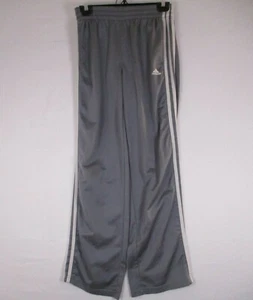 adidas L 14/16 Straight Leg Track Pants w/Classic Triple White Stripes - Picture 1 of 12