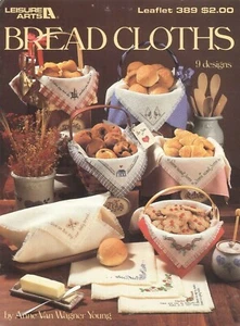 Bread Cloths Cross Stitch Leaflet Young 1985 Leisure Arts #389 Home Sweet Home - Picture 1 of 3