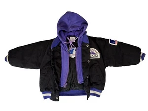Chaqueta De Colección Años 90 Infantil Colorado Rockies Con Capucha MLB Auténtica Talla 12 Meses - Imagen 1 de 5
