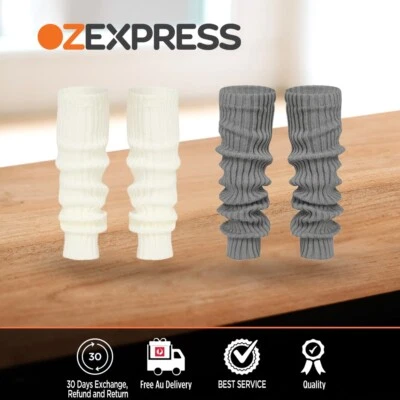 EVERAU® Women Stretchy Ribbed Knit Thick Leg Warmers Ribbed Knit Legging Socks - image 1 of 4