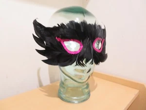 NEW Girls Night Out Black Feather Eye Mask-Masquerade Ball/Party/Venetian/Mask - Picture 1 of 11