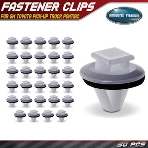 30Pcs 8mm Nylon Panel Moulding Clip Retainer with Sealer for GM Toyota Pontiac - Picture 1 of 10