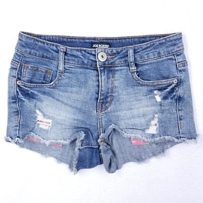 Calça Hot Pants Joe Boxer Feminina Azul Desgastada Tamanho 1 (Medidas 26W) - Imagem 1 de 4